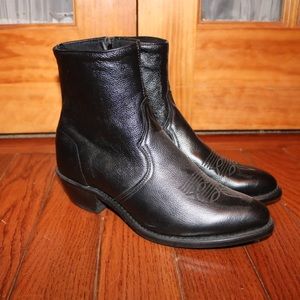 Abilene Leather Zip Boots